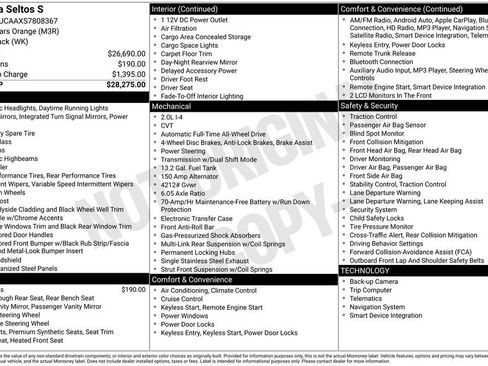 Certified 2025 Kia Seltos S AWD/4WD image 8