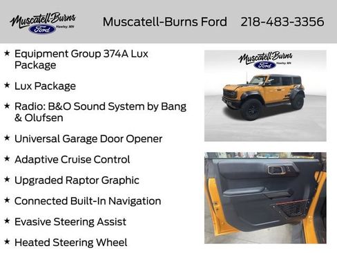 Used 2022 Ford Bronco Raptor AWD/4WD image 14
