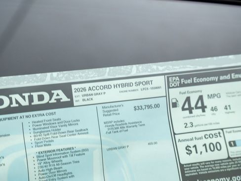 New 2026 Honda Accord Sport image 34