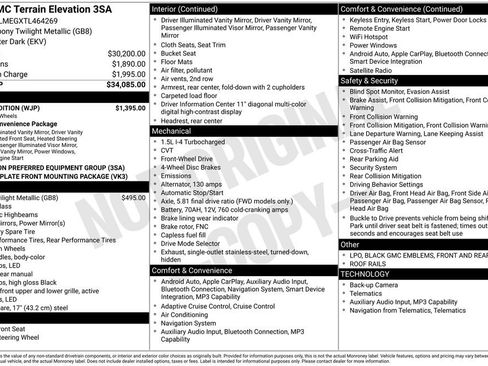 New 2026 GMC Terrain Elevation w/ Black Edition FWD image 18