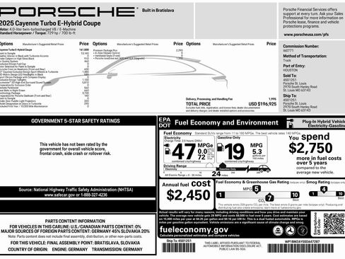 New 2025 Porsche Cayenne Turbo image 60