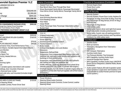 Used 2017 Chevrolet Equinox Premier w/ Enhanced Convenience Package FWD image 4