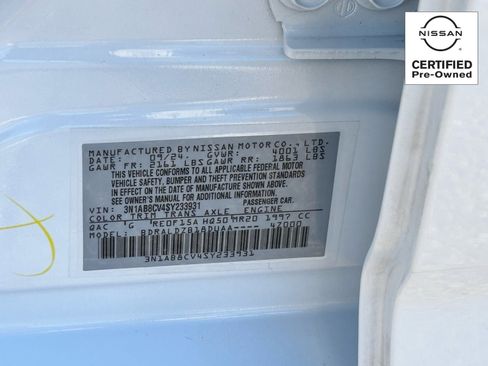 Certified 2025 Nissan Sentra SV w/ All-Weather Package image 29