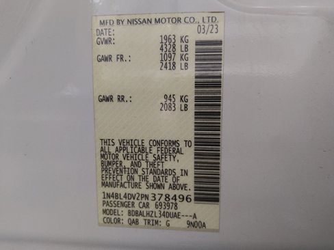 Used 2023 Nissan Altima 2.5 SV w/ SV Premium Package FWD image 33