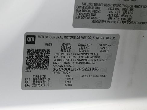 Used 2023 Chevrolet Silverado 1500 W/T image 17