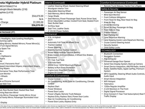 Certified 2025 Toyota Highlander Platinum AWD/4WD image 28