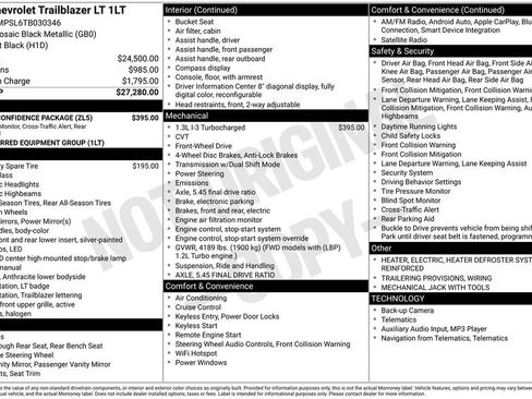 New 2026 Chevrolet TrailBlazer LT w/ Driver Confidence Package image 23