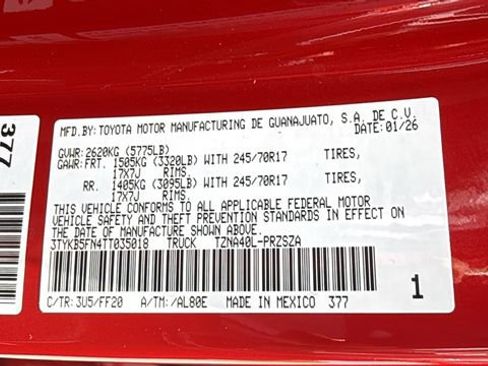 Used 2026 Toyota Tacoma SR5 RWD image 25