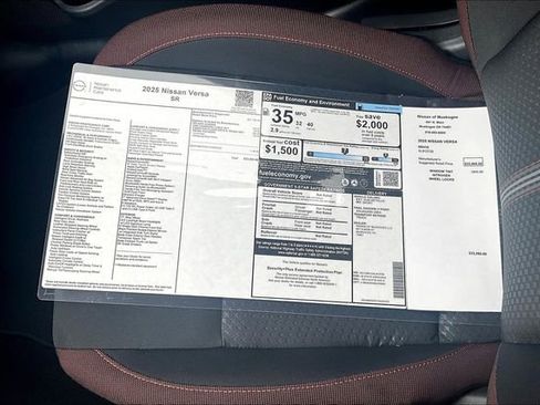 New 2025 Nissan Versa SR w/ Trunk Package image 14