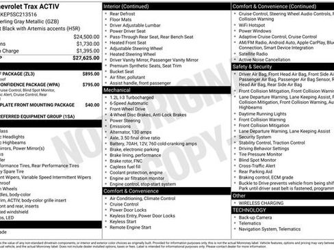 Used 2025 Chevrolet Trax ACTIV w/ Sunroof Package image 5