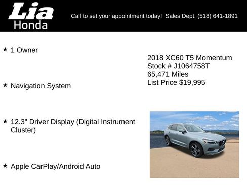 Used 2018 Volvo XC60 T5 Momentum w/ Vision Package AWD/4WD image 6