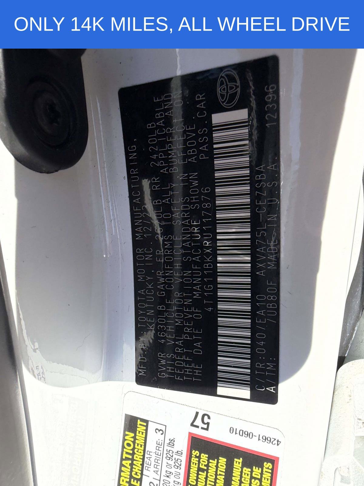 Certified 2024 Toyota Camry SE AWD/4WD image 18