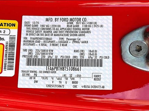 Used 2026 Ford Mustang Coupe RWD image 30