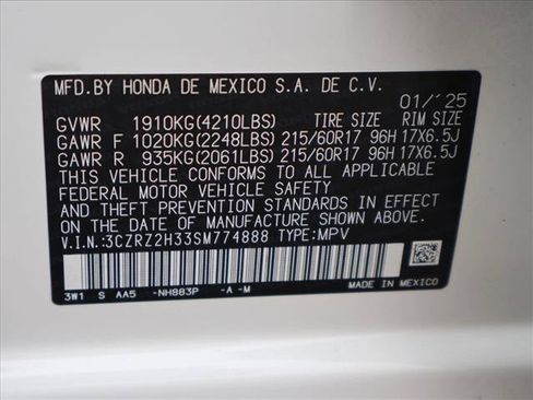 Used 2025 Honda HR-V LX image 27