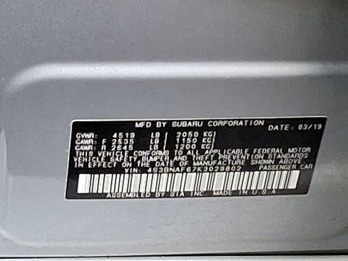 Used 2019 Subaru Legacy 2.5i Premium image 24