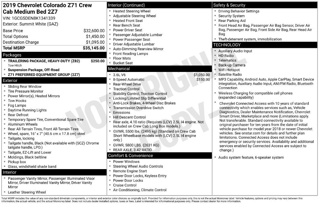 Used 2019 Chevrolet Colorado Z71 RWD image 13