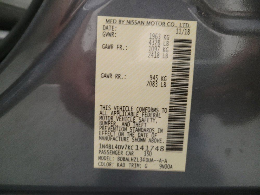 Used 2019 Nissan Altima 2.5 SV FWD image 33