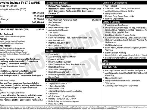 New 2026 Chevrolet Equinox EV LT w/ LPO, All-Weather Mat Package FWD image 10