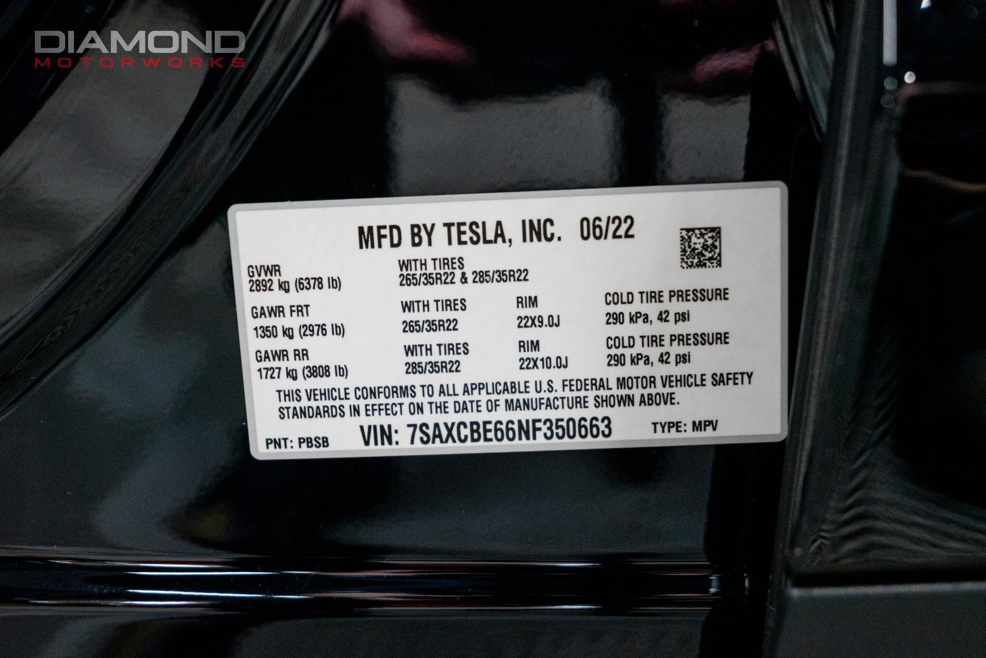 Used 2022 Tesla Model X Plaid AWD/4WD image 82