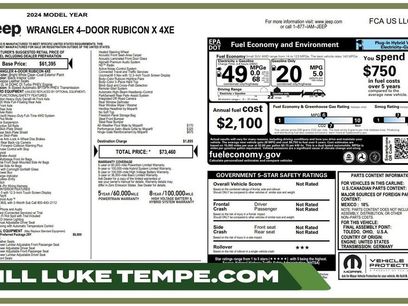 Used 2024 Jeep Wrangler Unlimited Rubicon 4xe