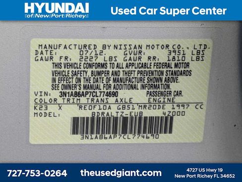 Used 2012 Nissan Sentra 2.0 SR FWD image 30