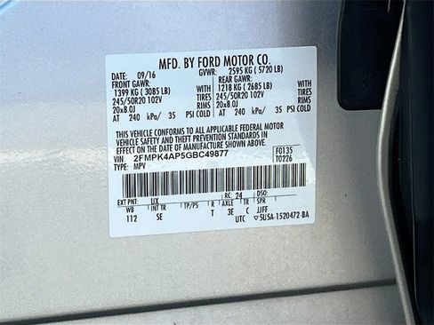 Used 2016 Ford Edge Sport w/ Equipment Group 401A image 31