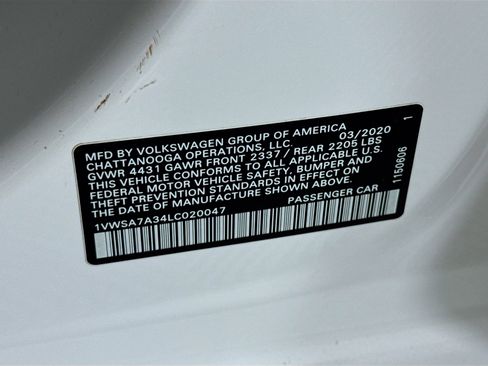 Used 2020 Volkswagen Passat 2.0T SE image 39