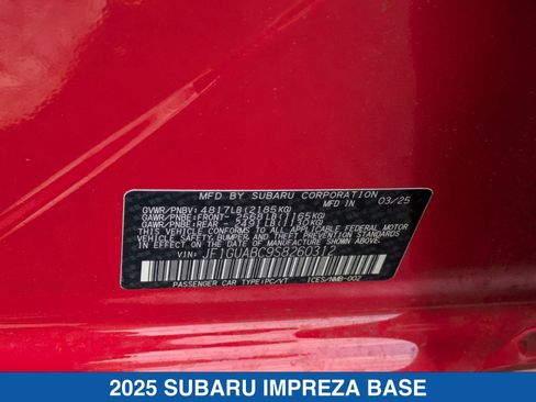 Certified 2025 Subaru Impreza 2.0i image 36