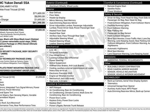 Used 2021 GMC Yukon Denali w/ Denali Premium Package image 30