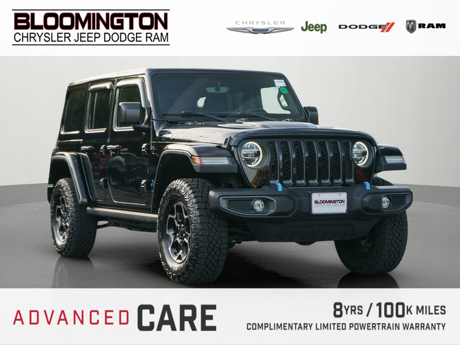 Used 2021 Jeep Wrangler Unlimited Rubicon 4xe w/ Cold Weather Group AWD/4WD image 1