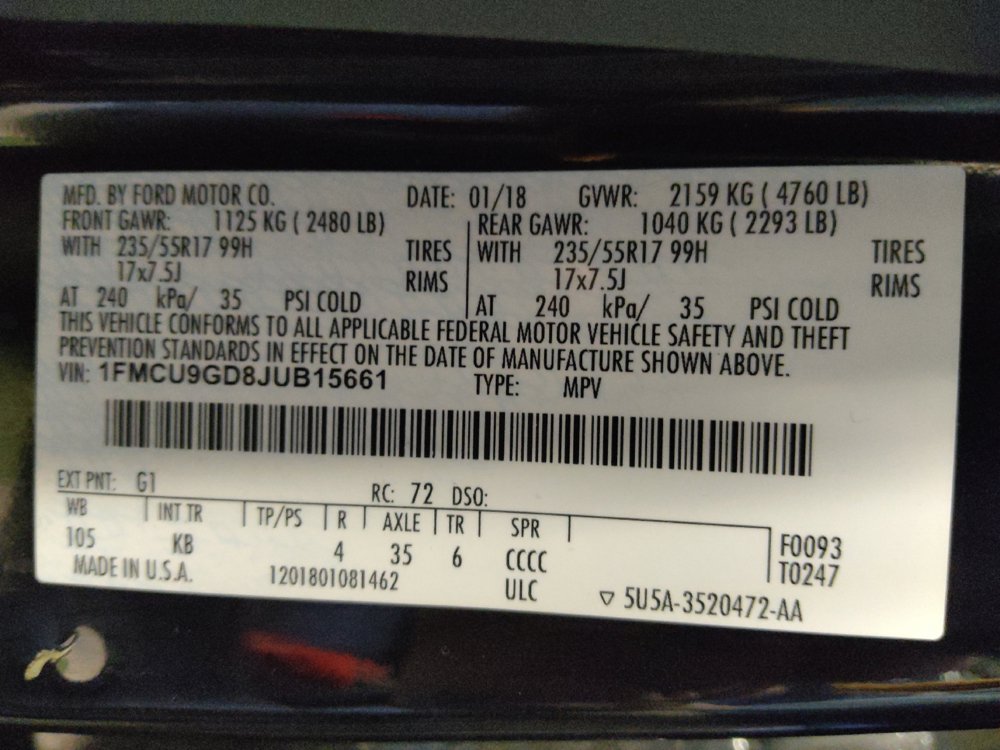 Used 2018 Ford Escape SE AWD/4WD image 33