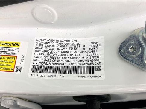Certified 2024 Honda Civic Sport image 32