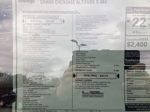 New 2025 Jeep Grand Cherokee Altitude image 12