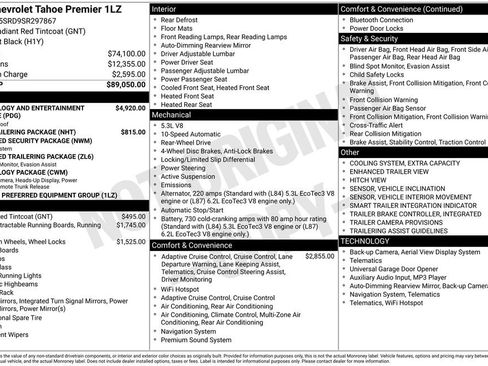 New 2025 Chevrolet Tahoe Premier image 33