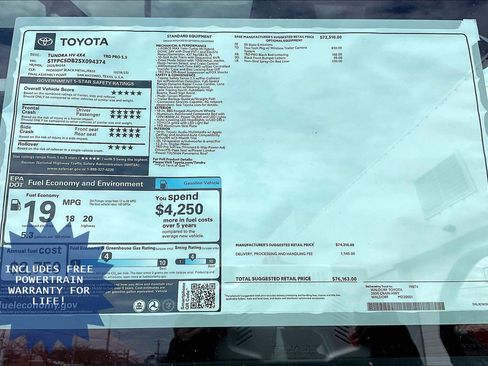 New 2025 Toyota Tundra TRD Pro AWD/4WD image 18