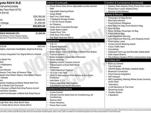 Used 2023 Toyota RAV4 XLE w/ Convenience Package FWD image 8