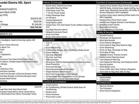 Used 2026 Hyundai Elantra SEL Sport Premium FWD image 3