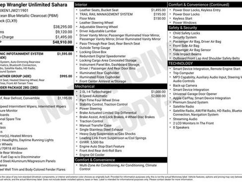 Used 2018 Jeep Wrangler Unlimited Sahara image 16