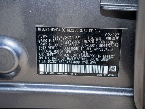 Certified 2023 Honda HR-V LX image 38
