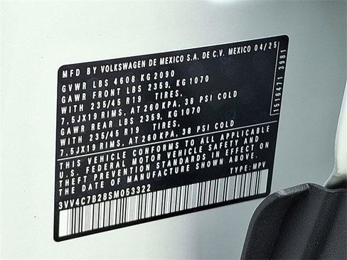 New 2025 Volkswagen Taos SEL image 24