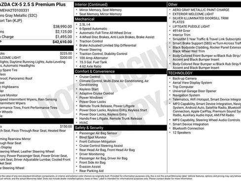 Certified 2026 MAZDA CX-5 2.5 S w/ Premium Plus Package AWD/4WD image 11
