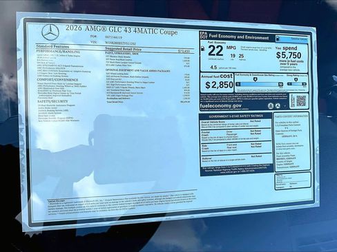 New 2026 Mercedes-Benz GLC 43 AMG 4MATIC Coupe image 17