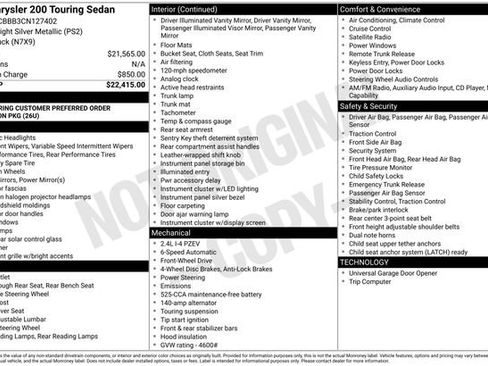 Used 2012 Chrysler 200 Touring image 22