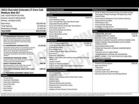 Used 2023 Chevrolet Colorado LT w/ LT Convenience Package II AWD/4WD image 42