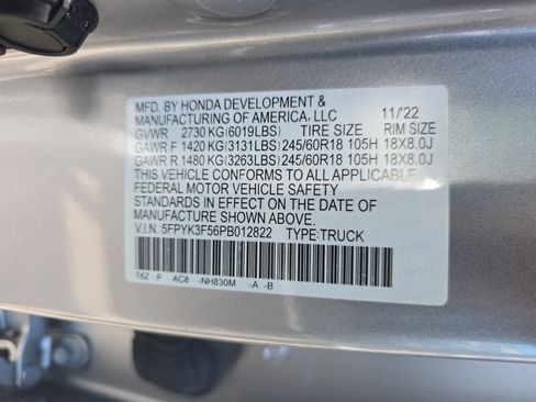Used 2023 Honda Ridgeline RTL image 37