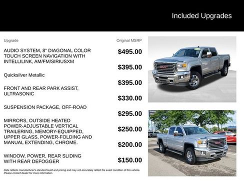 Used 2016 GMC Sierra 2500 SLT w/ Suspension Package, Off-Road AWD/4WD image 8