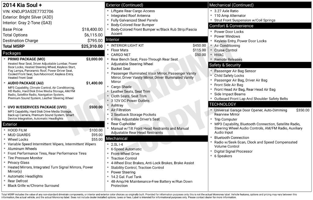 Used 2014 Kia Soul + w/ Primo Package FWD image 2