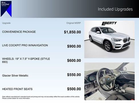 Used 2021 BMW X3 xDrive30i w/ Convenience Package image 5