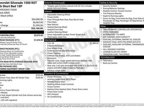 Used 2019 Chevrolet Silverado 1500 RST w/ All-Star Edition image 2