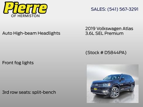 Used 2019 Volkswagen Atlas SEL Premium AWD/4WD image 12